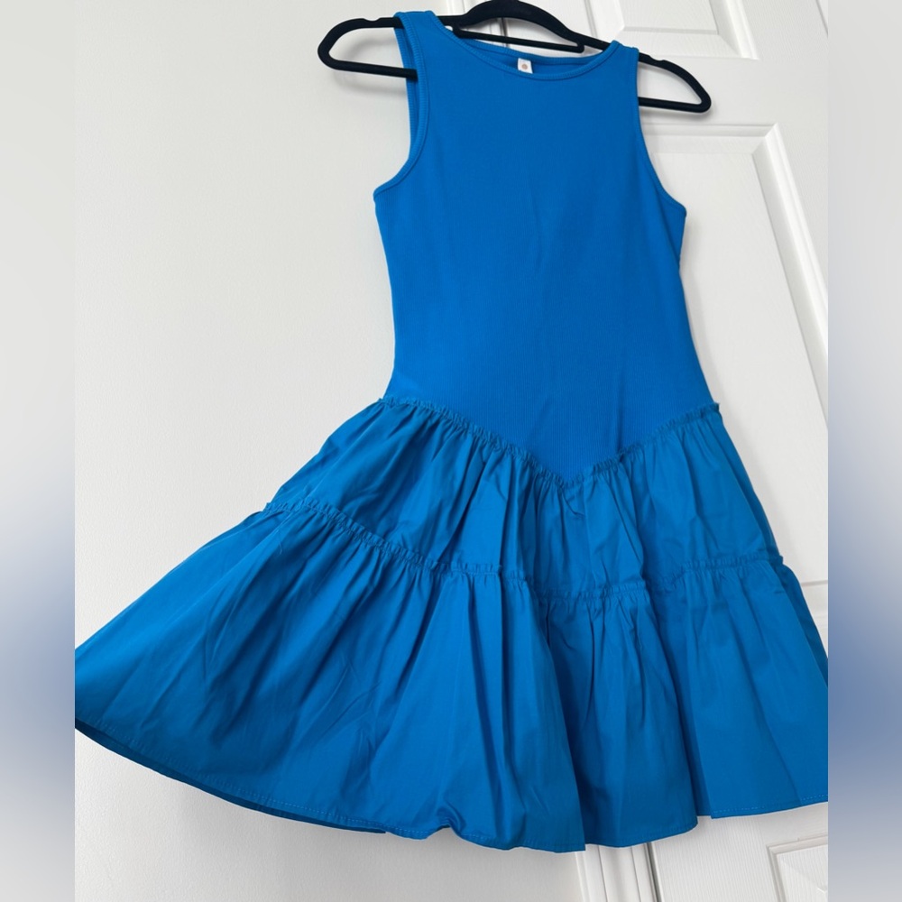 Anthropologie Daily Practice Rib Tank Drop-Waist Twofer Mini Dress, Size S - Picture 8 of 11